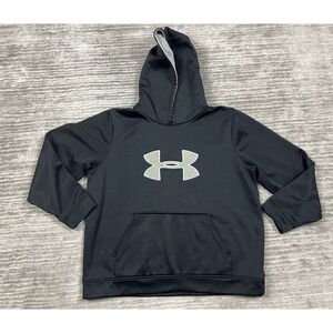 Under Armour‎ Hoodie Boys YXL Black Pocket Long Sleeve Loose Athleisure